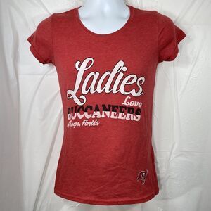 Reebok Tampa Bay Buccaneers Womens Medium Ladies Love Buccaneers Graphic T Shirt
